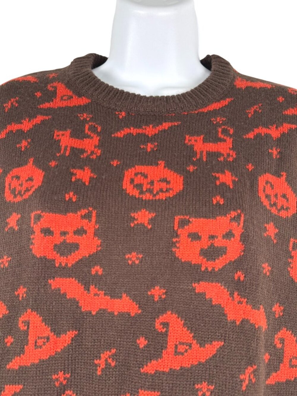 Kiel James Patrick Hocus Pocus Sweater Womens XS Wool Blend Halloween FS-1548 - Picture 3 of 9